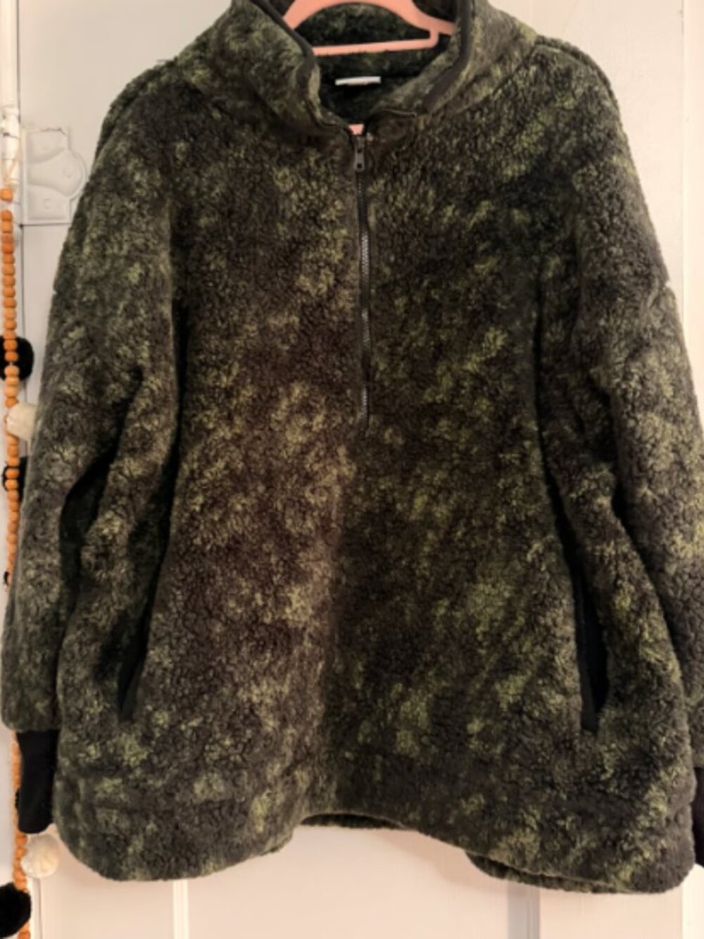 LuLaRoe Sherpa Quarter Zip Pullover – Size S